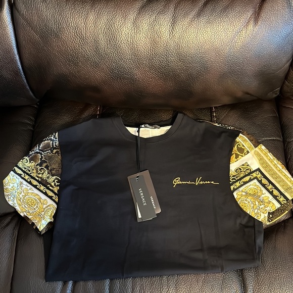 SALE!! Versace mens baroque barocco logo monogram tee NWT - Picture 4 of 8